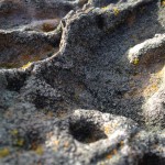Close-up of weathered sandstone