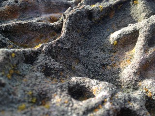 Close-up of weathered sandstone