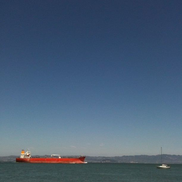 Anchored for lunch at Angel Island
