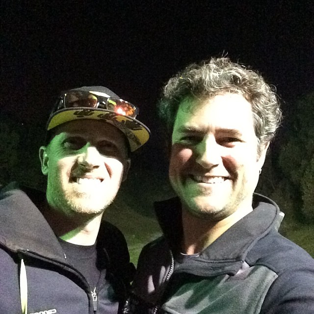 Andy's last night in town… Hitting the range