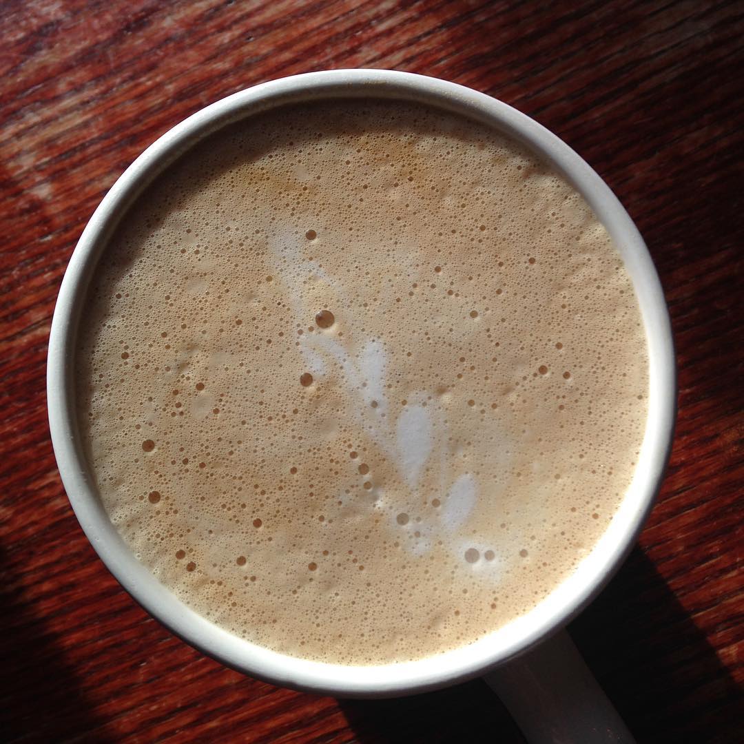 Big hot latte in Colorado Springs. Halloween tonight!