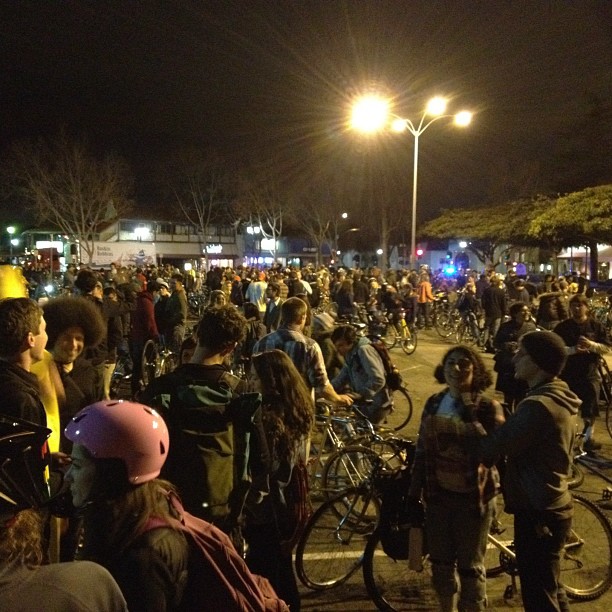 Bike party stop