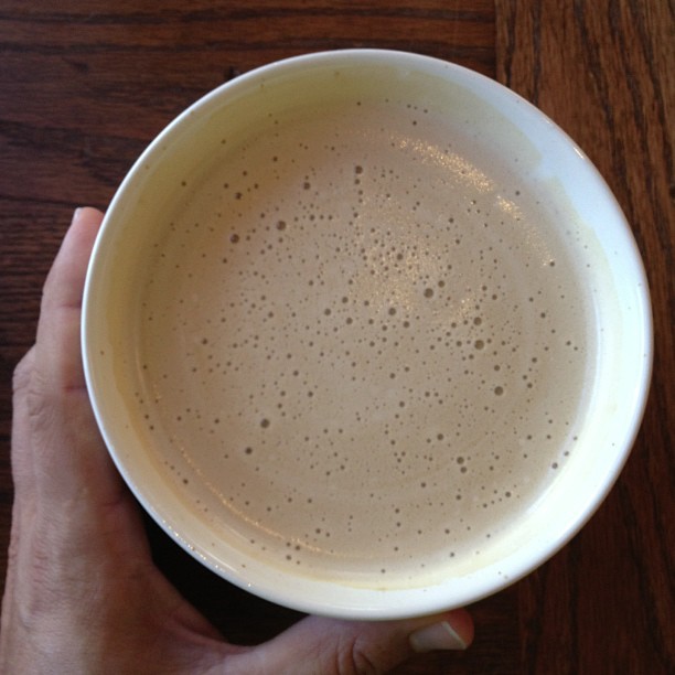 Bowl of latte