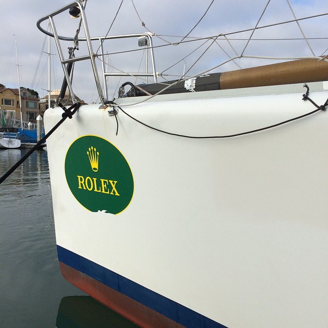 Day 4 of Rolex Big Boat Series. We are not going to be getting a Rolex this time, other than the sticker on front of the boat. :)