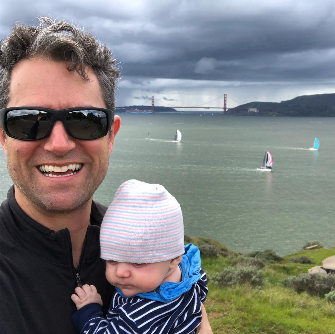 Family portrait from Angel Island — see if you can spot momma on Seastar (boat with the blue spinnaker) :)
