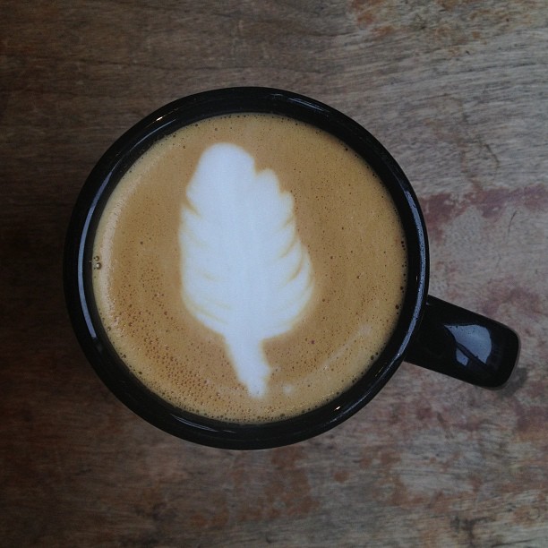 Feather in your latte Monday :)
