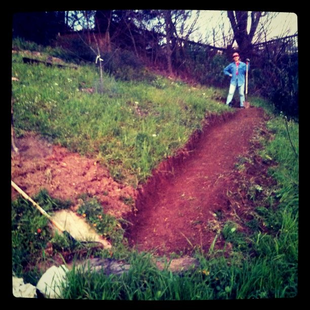 Fresh dug path
