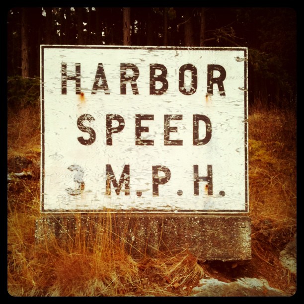 Harbor speed 3 M.P.H.
