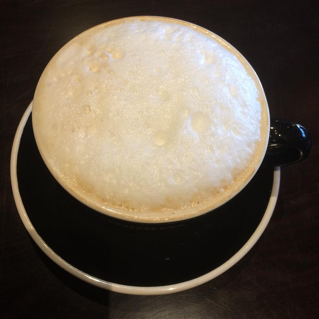 Houston cappuccino before my presentation to HOUCOM