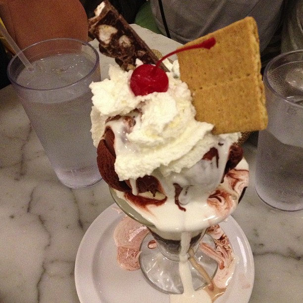 It's a new month – Fentons serves up a s'mores sundae. Tasty!