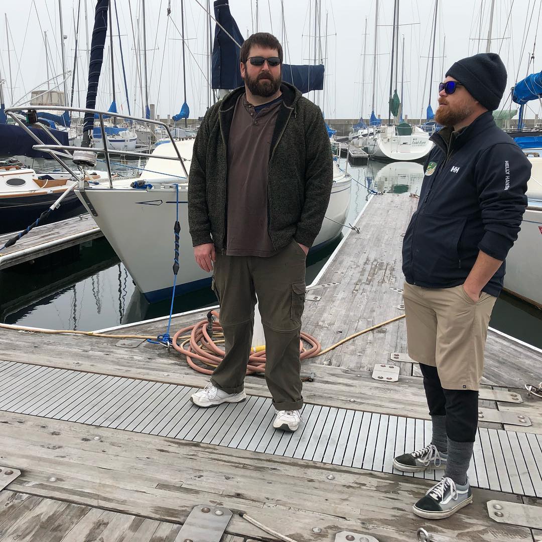 Jay and Silent Bob go for a sailboat ride. RYC Big Daddy day 2 on Stewball