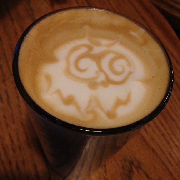 Late night decaf latte monster