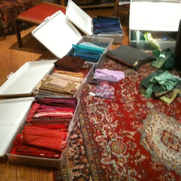 More fabric organizing