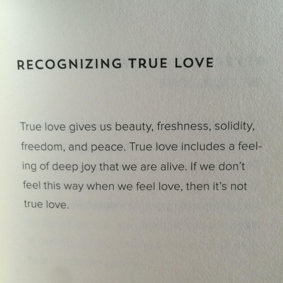 Recognizing true love
