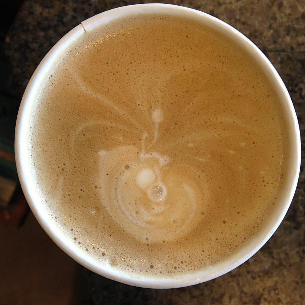 Spider-Man latte!