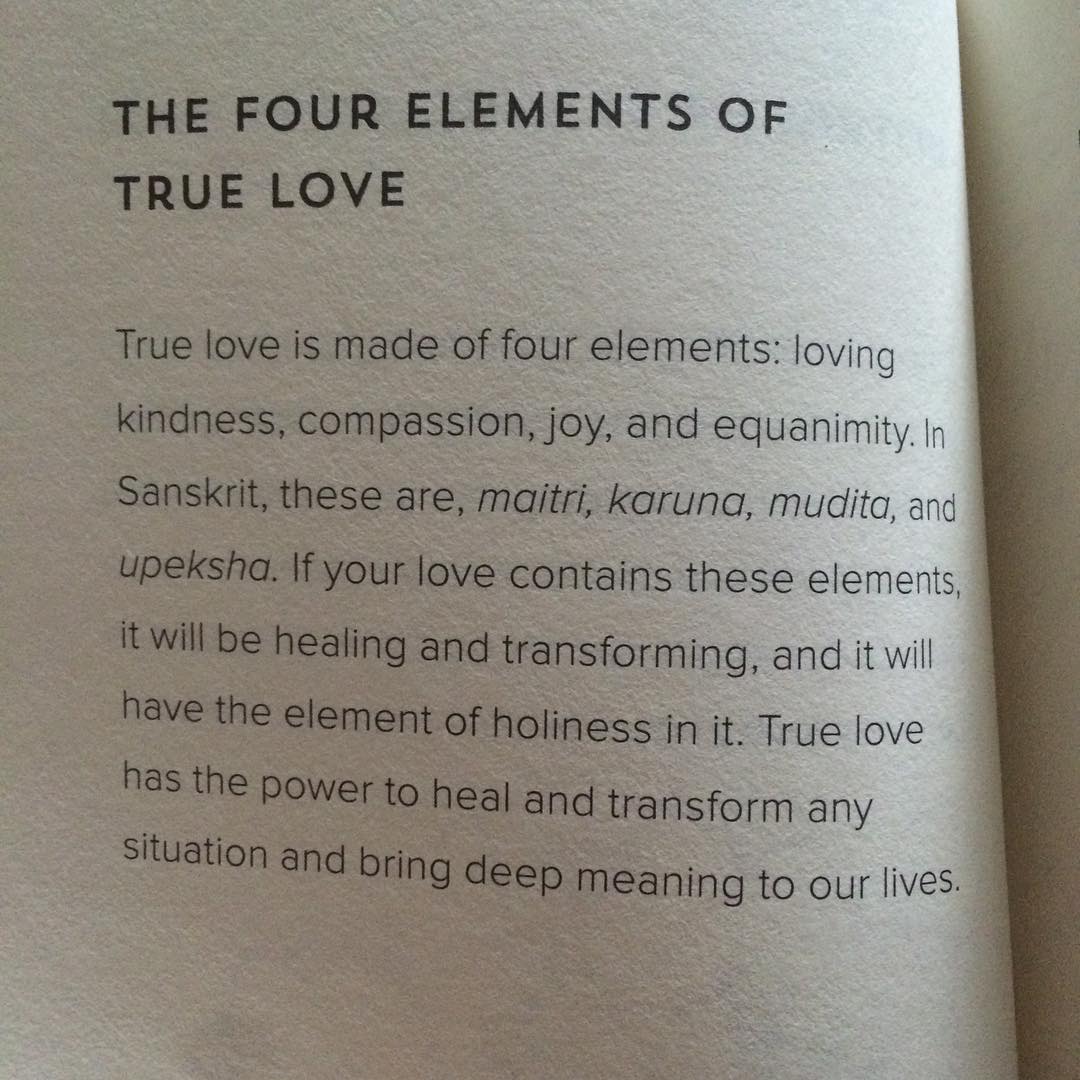The four elements of true love