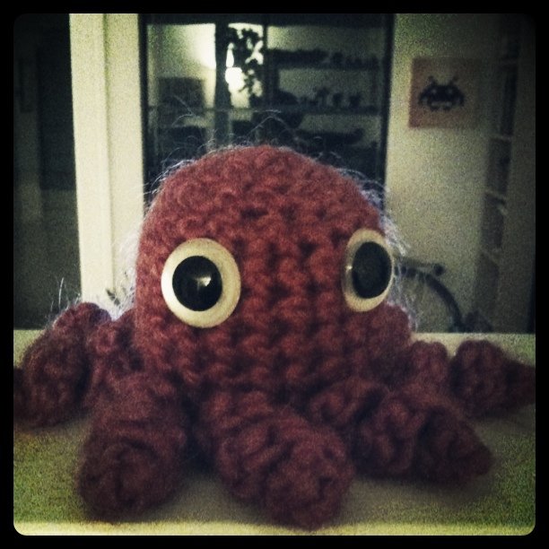 The octopus says hi