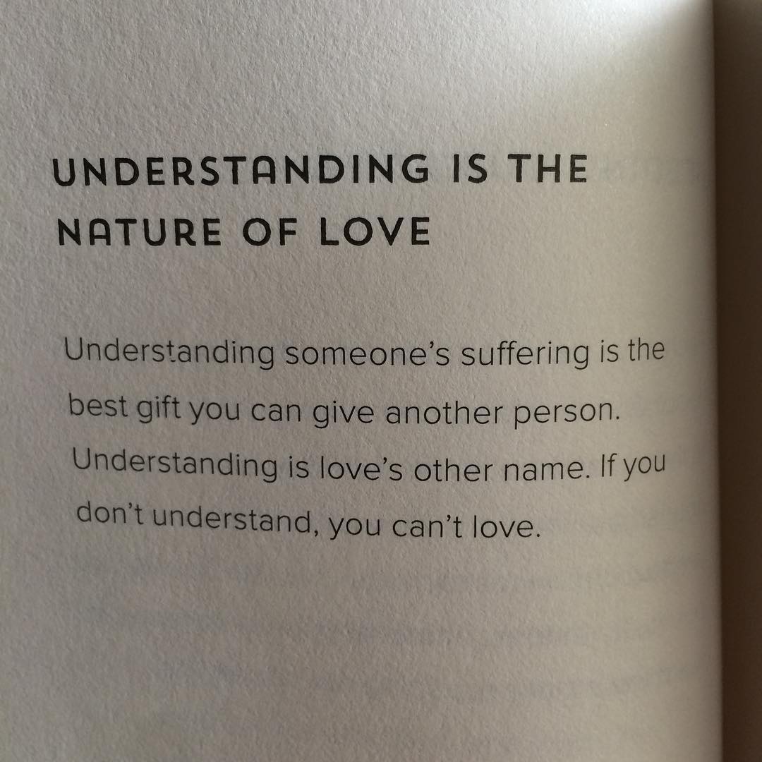 Understanding is the nature of love