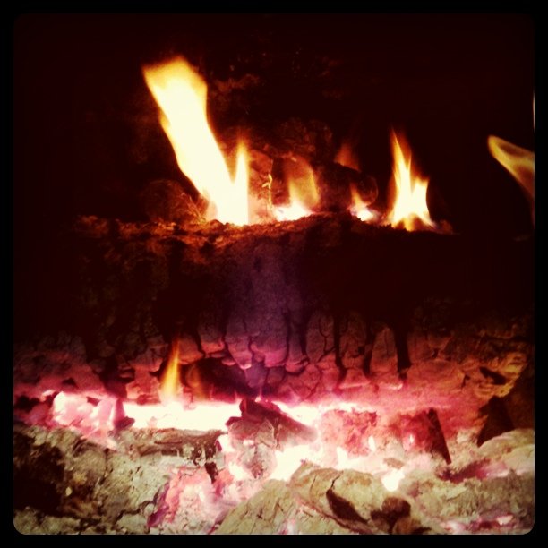 Warm fire